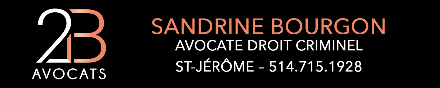 Sandrine Bourgon Avocate Droit Criminel Saint-Jérôme