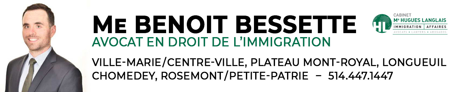 Benoît Bessette Avocats - Droit immigration - Montréal